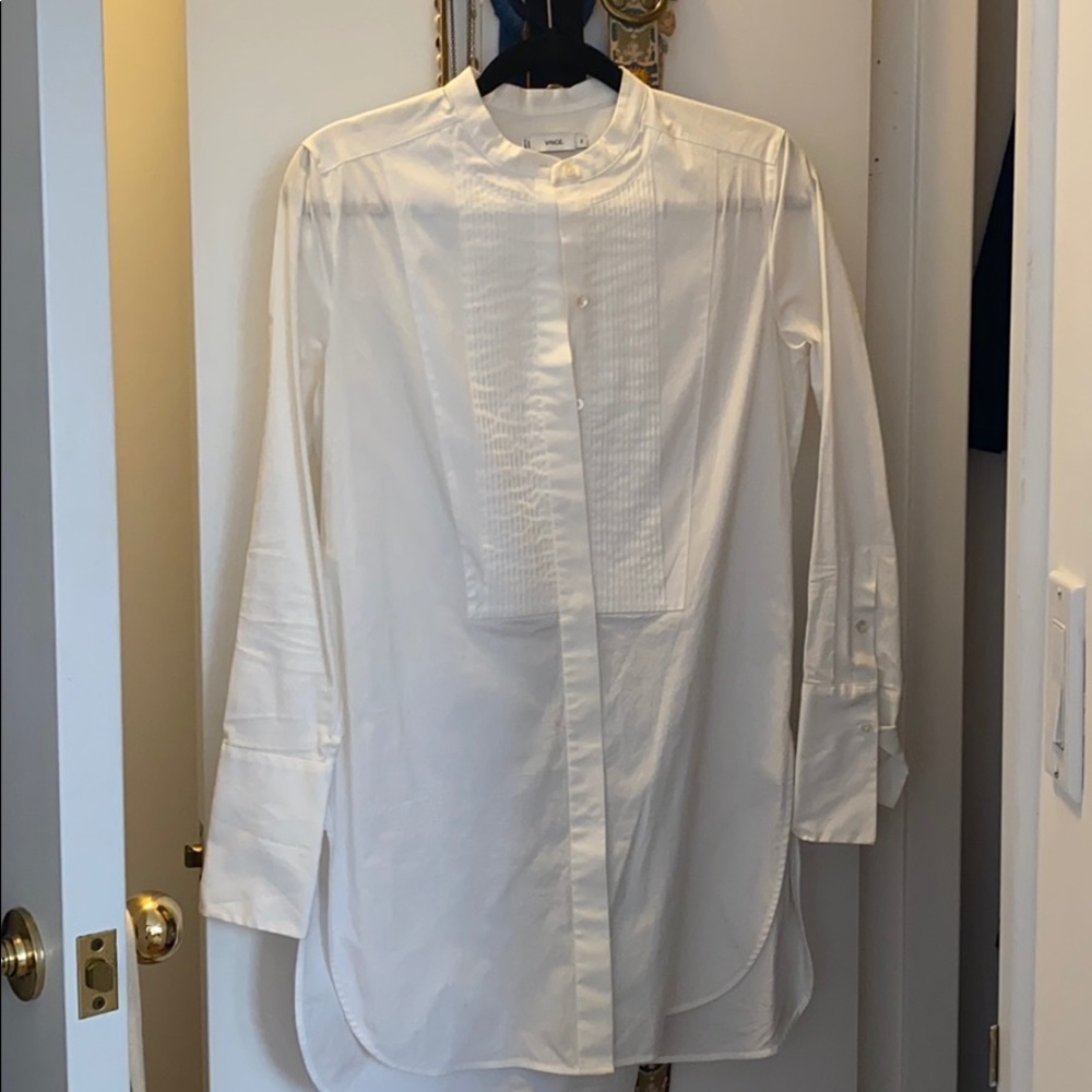 Vince white button down only worn once